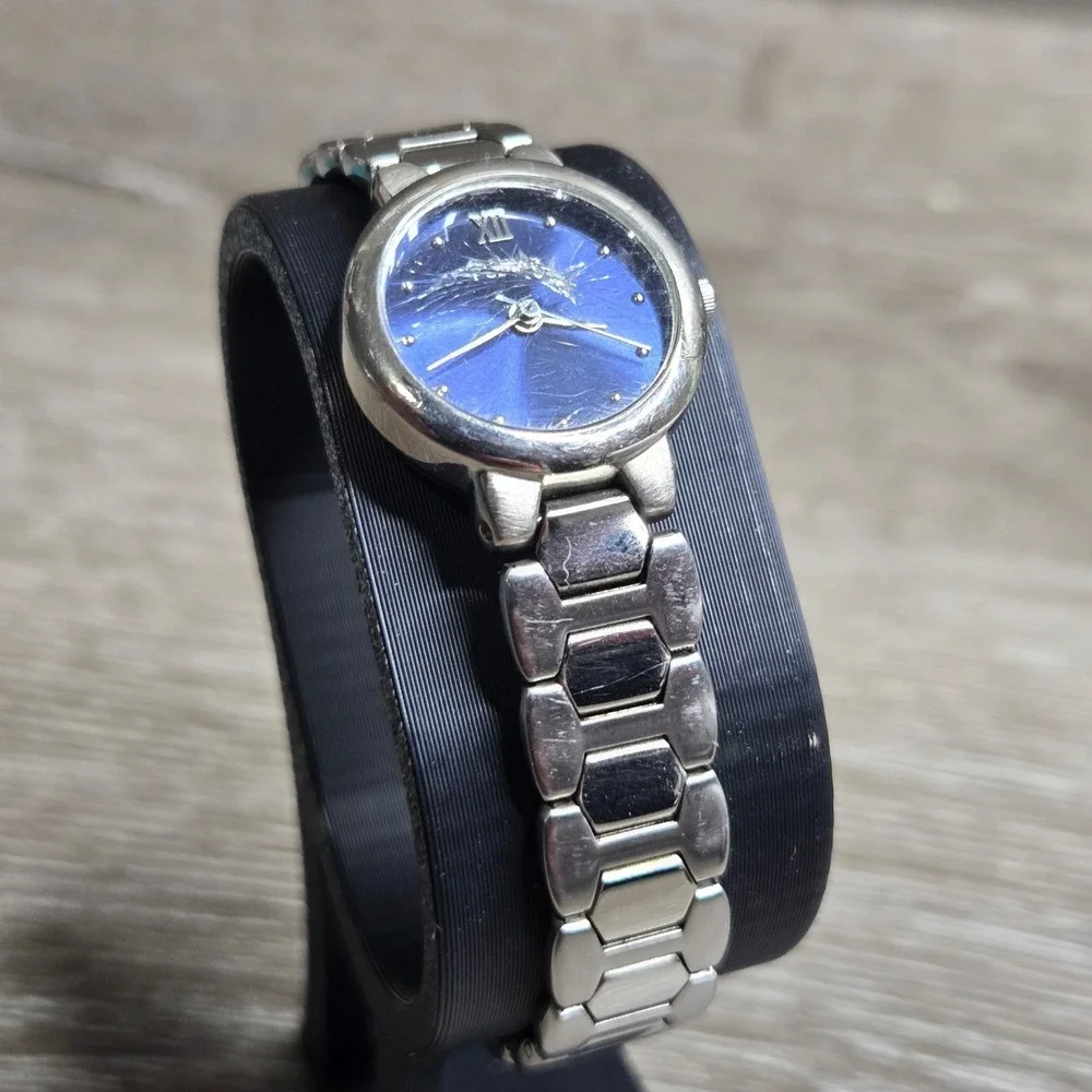 Pulsar Women's Watch Round Blue Dial Steel Bracelet 600064 V501-X356 Repair